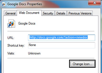 Google Docs shortcut