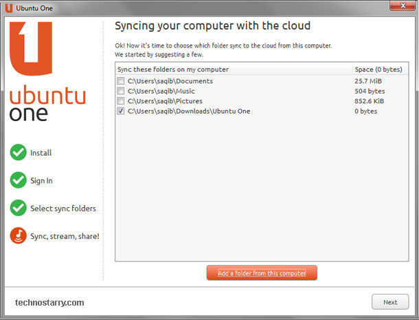 installing ubuntu one