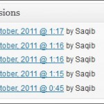Wordpress post revisions