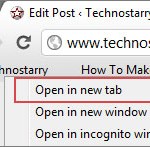 open new tab