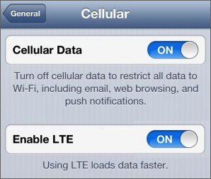 Disable 4G LTE