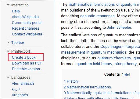 Wikipedia ebook