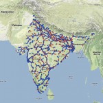 Indian railways on Google map